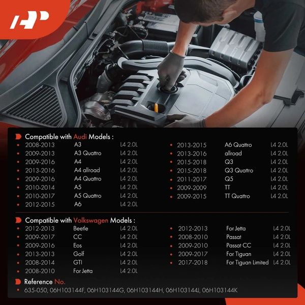 Engine Camshaft Bracket for Volkswagen Jetta Golf Passat Tiguan Audi A3 A4 A5 Q5