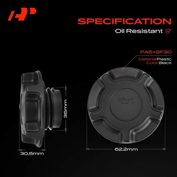 Engine Oil Filler Cap for Hyundai Elantra Sonata Santa Fe Accent Ford Genesis