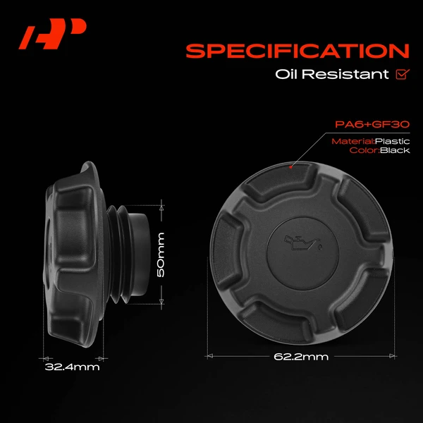 Engine Oil Filler Cap for Ford F-150 F-250 Super Duty Explorer Escape Mustang