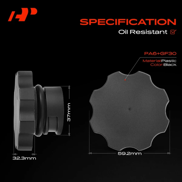 Engine Oil Filler Cap for Chevrolet Equinox Malibu Impala Camaro Colorado Blazer