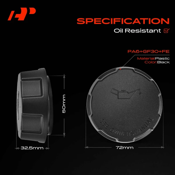 Engine Oil Filler Cap for Volvo 164 240 242 244 245 262 264 740 760 780 850 960