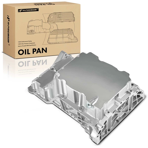 Engine Oil Pan with Drain Plug for Cadillac CTS 06-09 SRX 04-05 STS 05-07 3.6L