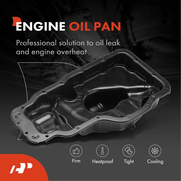 Engine Oil Pan with Drain Plug for Hyundai Elantra Sonata Kona Kia Forte5 Optima