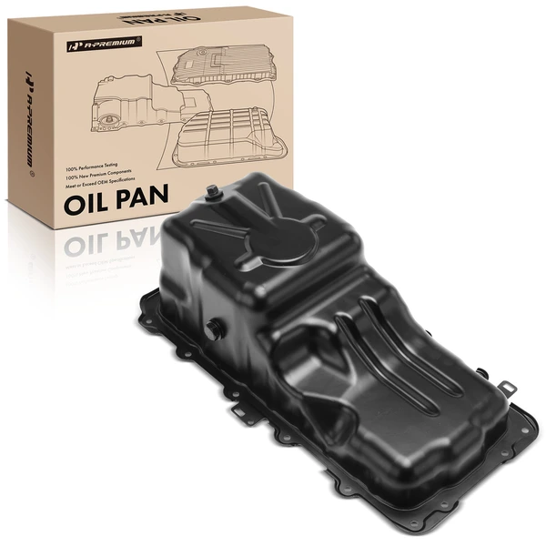 Engine Oil Pan with Drain Plug for Ford F-150 2011-2013 Mustang 2011-2017 5.0L