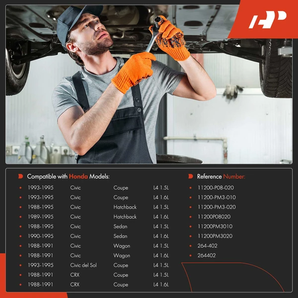 Engine Oil Pan for Honda Civic 1988-1995 CRX 1988-1991 Civic del Sol 1.5L 1.6L