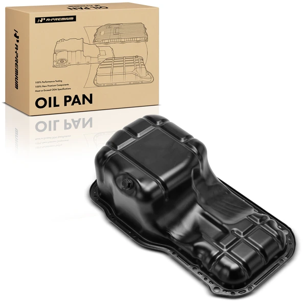 Engine Oil Pan with Drain Plug for Mitsubishi Mirage 1996-2002 L4 1.8L