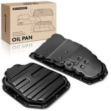 2 Pcs Engine Oil Pan & Automatic Transmission Pan for 2008-2013 Nissan Rogue