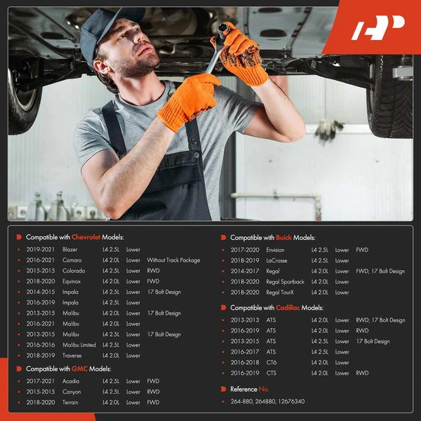 Lower Engine Oil Pan for Chevrolet Malibu Impala Colorado GMC Terrain Buick ATS