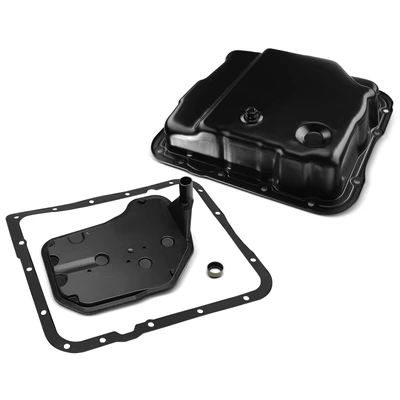 2 Pcs Transmission Oil Pan & Filter Kit with Gasket