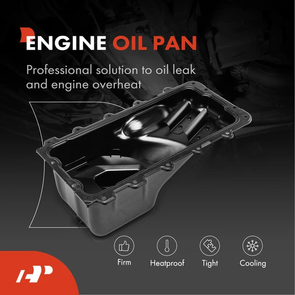 Engine Oil Pan with Drain Plug for Ford F-150 Explorer Mercury Mountaineer 09-10