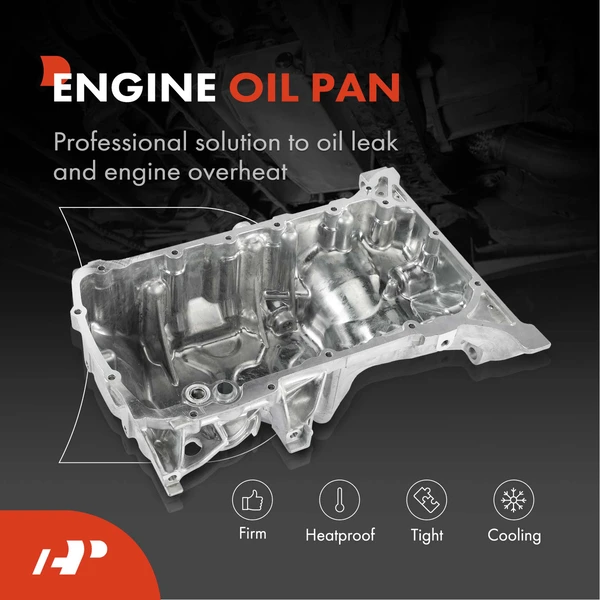 Engine Oil Pan with Drain Plug for Honda Accord 18-21 CR-V CRV 20-22 2.0L