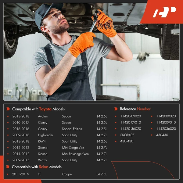 Engine Oil Pan for Toyota Camry Avalon RAV4 Sienna Venza Scion tC 2.5L 2.7L