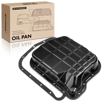 Transmission Oil Pan with Drain Plug