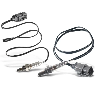 2 Pcs Downstream Front & Rear O2 Oxygen Sensor