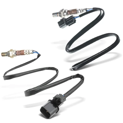 2 Pcs Upstream Front & Rear O2 Oxygen Sensor