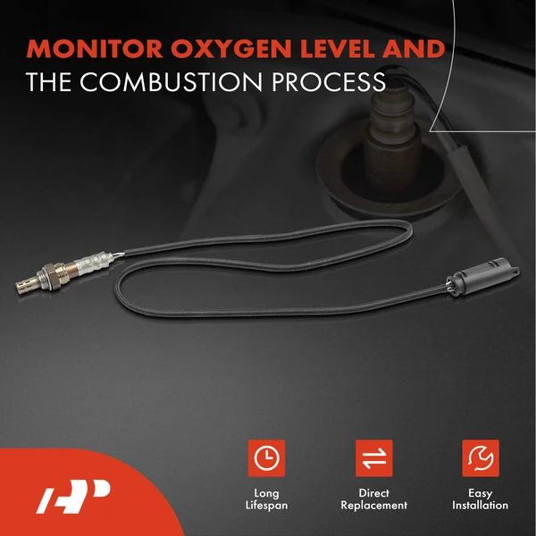 2-Pc Oxygen Sensor Downstream Driver & Passenger 4-Pin A-Premium OS009