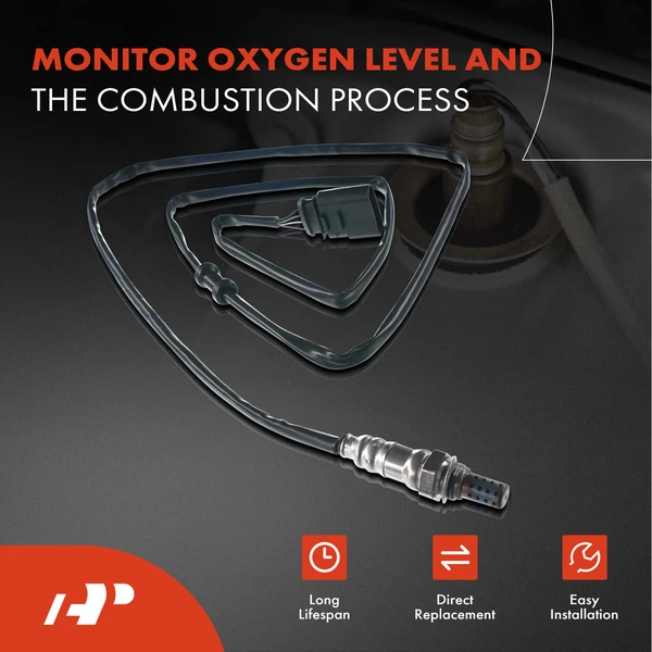 2-Pc Oxygen Sensor Downstream Driver & Passenger 4-Pin A-Premium APOS0197