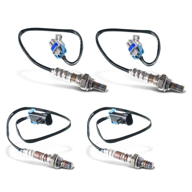 4 Pcs Upstream & Downstream O2 Oxygen Sensor for 2013 GMC Sierra 2500 HD 6.0L V8