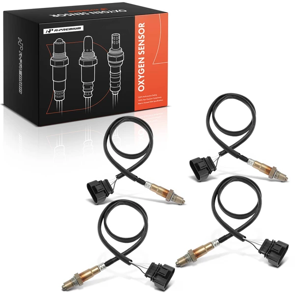2000-2004 Audi A6 Quattro 4-Pc Oxygen Sensor Upstream & Downstream 4-Pin A-Premium OS087PC