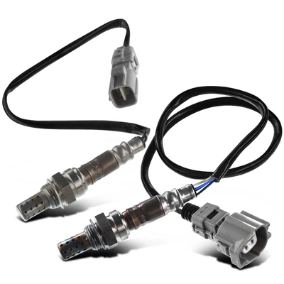 2 Pcs Downstream Front & Rear O2 Oxygen Sensor