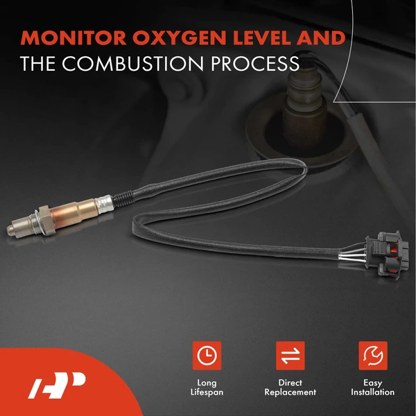 2-Pc Oxygen Sensor Downstream Driver & Passenger 4-Pin A-Premium APOS0487