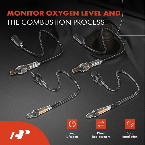 4-Pc Oxygen Sensor Upstream & Downstream 6(Upstream); 4(Downstream)-Pin A-Premium APOS1885