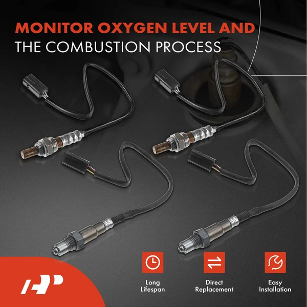 4-Pc Oxygen Sensor Upstream & Downstream 5(Upstream); 4(Downstream)-Pin A-Premium APOS1886