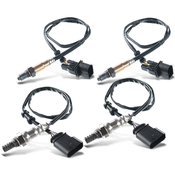 2005-2006 Audi A4 Quattro 4-Pc Oxygen Sensor Upstream & Downstream 6-Pin A-Premium APOS2020