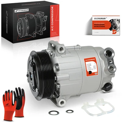 AC Compressor with 6-Groove Pulley