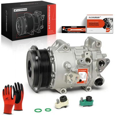 A/C Compressor with 6-Groove Pulley