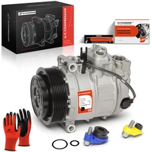2003-2006 2008-2018 Porsche Cayenne AC Compressor with Clutch with 7-Groove Pulley A-Premium APACC787