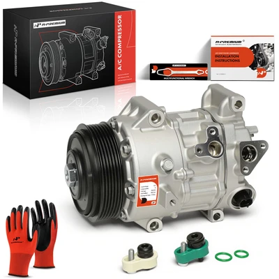 A/C Compressor with 6-Groove Pulley