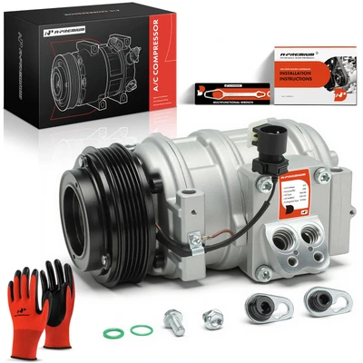 AC Compressor with Clutch & Pulley