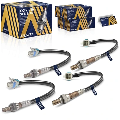 2008-2013 Chevrolet Silverado 1500 Upstream & Downstream O2 Oxygen Sensor | 4pc Direct-Fit | Aisin OXSGM-00221