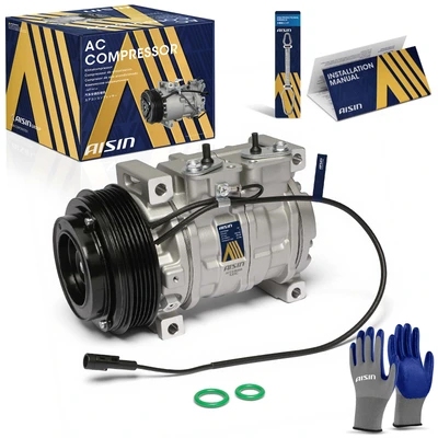 2002-2007 Suzuki Aerio New A/C Compressor with Clutch | 5-Groove Pulley | Aisin ACCS-00635