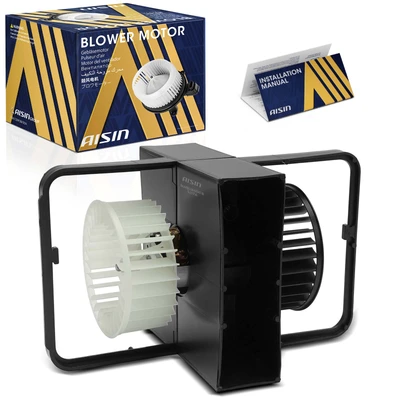 AISIN HVAC Blower Motor with Dual Wheels Assembly