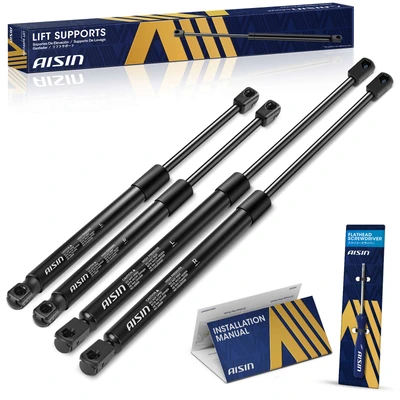AISIN 4 Pcs Rear Tailgate & Glass Window Lift Support for 2004-2008 Isuzu Ascender