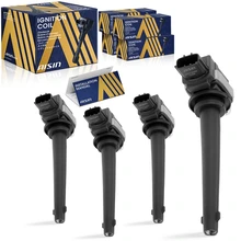 4 Ignition Coil Round, Rectangular 2007-2009 Nissan Sentra Aisin ESCN-00599