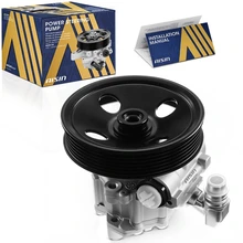 AISIN Power Steering Pump with Pulley for 2003-2006 Mercedes-Benz CLK55 AMG