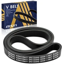 AISIN Serpentine Belt for 2004-2007 Peterbilt 379