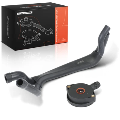 2 Pcs Crankcase Breather Vent Valve & Hose