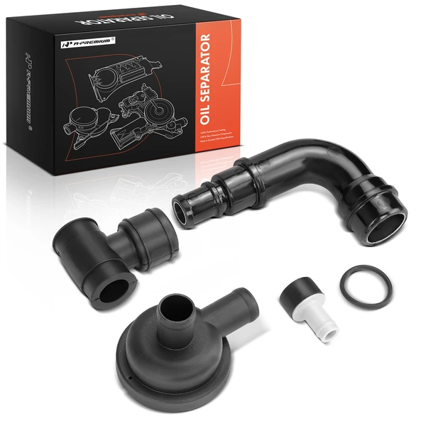 5 Pcs PCV Crankcase Breather Hose Valve Kit for 2001-2003 Audi A4 Quattro