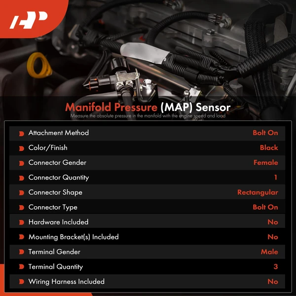 Manifold Pressure (MAP) Sensor for Land Rover Discovery Range Rover Sport 3.0L