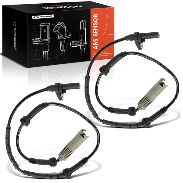 2 Pcs Front ABS Wheel Speed Sensor for 2002-2003 BMW 745Li