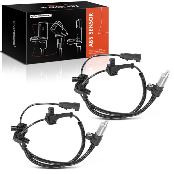 2 Pcs Rear ABS Wheel Speed Sensor for 2011-2014 GMC Sierra 3500 HD