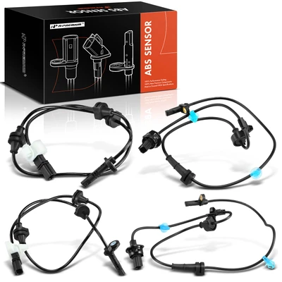 4 Pcs Front & Rear ABS Wheel Speed Sensor