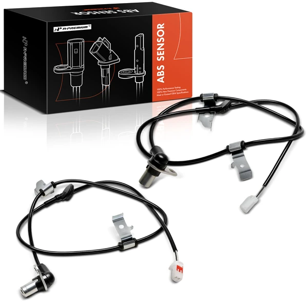 2 Pcs Rear Driver & Passenger ABS Wheel Speed Sensor for Mazda RX-8 2004-2011 R2 1.3L