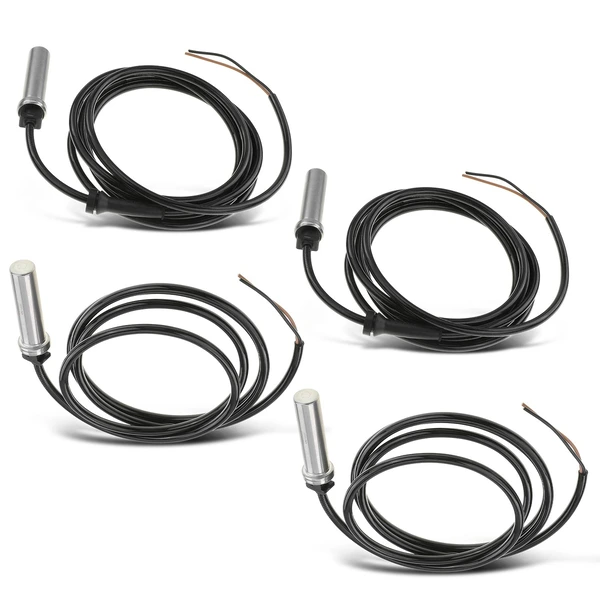 4 Pcs Front & Rear ABS Wheel Speed Sensor for 2003 Freightliner Sprinter 2500
