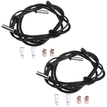 2 Pcs Rear Driver & Passenger ABS Wheel Speed Sensor