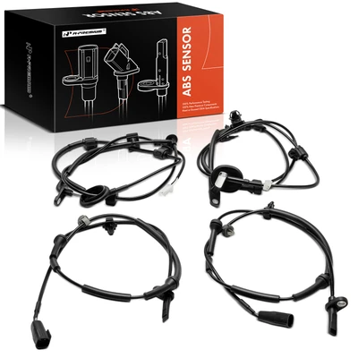 4 Pcs Front & Rear ABS Wheel Speed Sensor